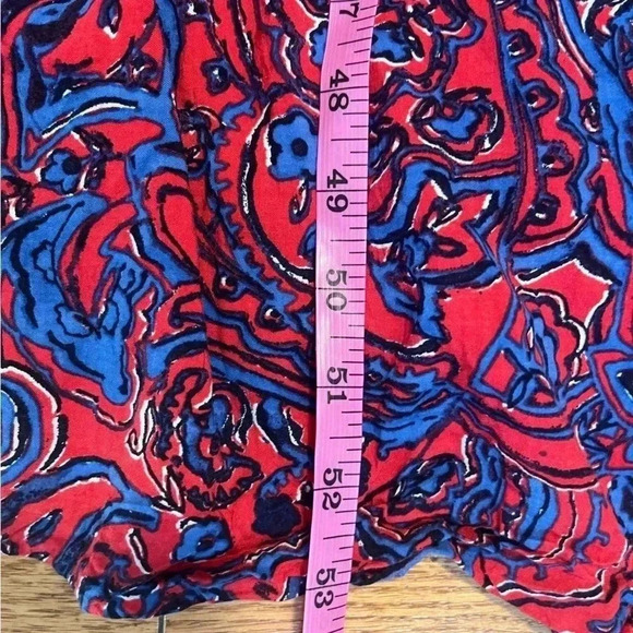 [M] Daisy Fuentes Motif Damask Parsley Baltik Blue  Maxi Dress - Picture 6 of 8